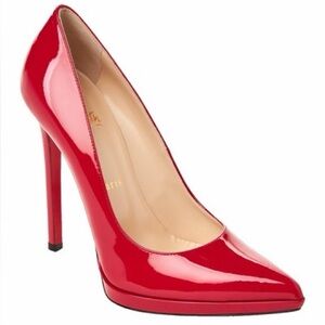 Christian Louboutin Red Pigalle Plato 100 Pumps